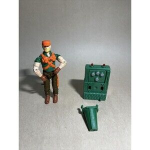 VTG 1991 Hasbro GI Joe Sonic Fighters Rock n Roll v3 Figure &‎ Backpack Read